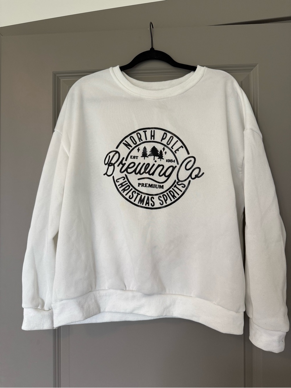 White Crew Neck Sweatshirt